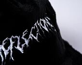 Kappe Reflection Luxury Fuzzy Trucker - Satin Black / White