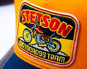 Kappe Stetson - Trucker Cap Motocross Team - Navy/Orange