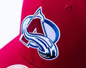 Kappe Mitchell & Ness Team Ground 2.0 Pro Snapback NHL Colorado Avalanche Maroon