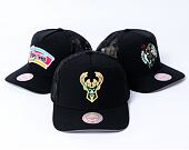 Kappe Mitchell & Ness - NBA Monogram Trucker Milwaukee Bucks Black