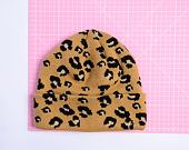 Damen Mütze New Era - Medium Knit Wide Leopard Beanie - Camel