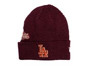 Mütze New Era - Knit Medium MLB Ws Patch Beanie - LA Dodgers - Cardinal