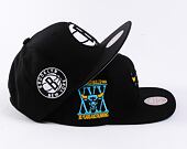 Kappe Mitchell & Ness - Evergreen Black/White Snapback - Brooklyn Nets - Black
