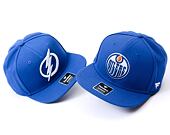 Kappe Fanatics - Edmonton Oilers - A/CAP Str Mid Crn Adj Sqv Sbk - Blue Cobalt