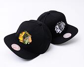 Kappe Mitchell & Ness - Conference Patch Snapback Vntg - Chicago Blackhawks - Black