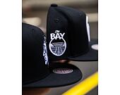 Kappe Mitchell & Ness - Evergreen Black/White Snapback - Golden State Warriors - Black