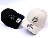 Kappe New Era - MLB Team Outline 9FORTY - NY Yankees - Stone / Black