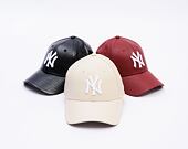 Damen Kappe New Era - MLB Crinkled PU 9FORTY - NY Yankees - Stone
