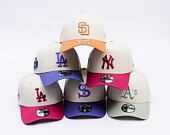 Kappe New Era - MLB World Series Patch 9FORTY - San Diego Padres - Cream / Ochre