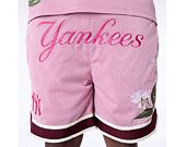 Shorts New Era - MLB Floral Mesh - NY Yankees - Pink
