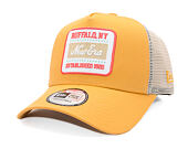 Kappe New Era - Branded Buffalo Patch 9FORTY Trucker - Stone