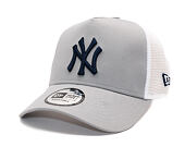 Kappe New Era - MLB Side Patch 9FORTY Trucker - NY Yankees - Grey