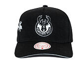 Kappe Mitchell & Ness - NBA Born To Win Pro Snapback - Milwaukee Bucks - Black