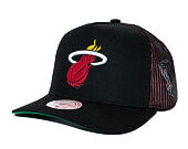 Kappe Mitchell & Ness - NBA Tremor Trucker - Miami Heat - Black