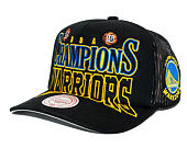 Kappe Mitchell & Ness - NBA Big Champ Trucker - Golden State Warriors - Black