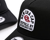 Kappe New Era - Branded Buffalo Patch 9FORTY Trucker - Black