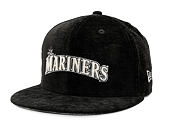 Kappe New Era - "MLB 59FIFTY Day - Velour" - Seattle Mariners - Black