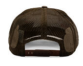 Kappe Brixton - Alpha Block Np C Mp Trucker Hat - Brown/Brown