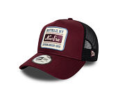 Kappe New Era - Buffalo Patch 9FORTY Trucker - Burgundy / Muted Indigo
