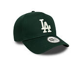 Kappe New Era - MLB League Essential 9FORTY A-Frame - LA Dodgers - Dark Green / Cream