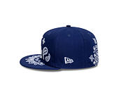 Kappe New Era - MLB Paisley Bandana 59FIFTY - LA Dodgers - Dark Royal