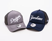 Kappe New Era - MLB Foam Script 9FORTY Trucker - LA Dodgers - Graphite