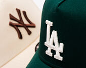 Kappe New Era - MLB League Essential 9FORTY A-Frame - LA Dodgers - Dark Green / Cream