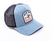 Kappe New Era - Western Rodeo Denim Patch 9FORTY Trucker - Himmelblau / Marine