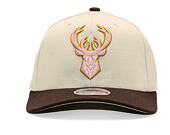 Kappe Mitchell & Ness - Blush Sand Classic Red - Milwaukee Bucks - Sand/Brown