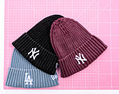 Mütze New Era - MLB Mini Logo Cuff Beanie - NY Yankees - Burgundy