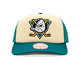 Kappe Mitchell & Ness - NHL Vintage Block Trucker - Anaheim Ducks - Cream