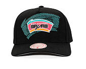 Kappe Mitchell & Ness - NBA Tilted Pro Snapback Hwc - San Antonio Spurs - Black