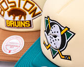 Kappe Mitchell & Ness - NHL Vintage Block Trucker - Anaheim Ducks - Cream