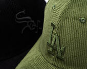 Kappe New Era - MLB Cord 9FORTY M-Crown - LA Dodgers - Rifle Green