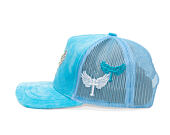 Kappe Reflection Luxus Samt Strasssteine Baby Blau