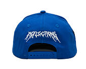 Kappe Reflection Luxury Shine Loud Snapback - Royal Blau / Weiß