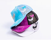 Kappe Reflection Luxus Samt Strasssteine Baby Blau