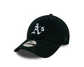 Kappe New Era - MLB Winter Borg Teddy Fleece 9FORTY - Oakland Athletics - Dark Green / White
