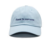 Kappe 8by8 - Dadcap - "fluent in sarcasm" - Baby Blue/Lavender