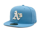 Kappe New Era - MLB Seasonal 59FIFTY - Oakland Athletics - Sky Blue / Pink UV