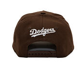 Kappe New Era - MLB Outline Script 9FORTY A-Frame - LA Dodgers - Chestnut Brown