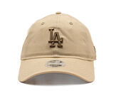 Damen Kappe New Era - MLB Essential Midi Logo 9TWENTY - LA Dodgers - Cream