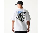 T-Shirt New Era - Floral Graphic Oversized Tee - White