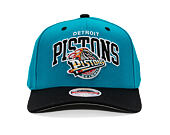 Kappe Mitchell & Ness - NBA Team Arch Snapback - Detroit Pistons - Teal / Black