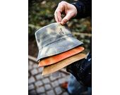 Hut Kangol - Tie Dye Knit Bucket - Coral Flame/Natural