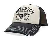 Kappe Von Dutch - Trucker - Calif. Motorcycles 1929 Grey/Distressed Black Denim