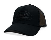 Kappe Von Dutch - Trucker - Rubber Logo Black/Black