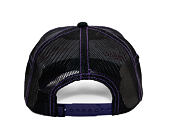 Kappe Von Dutch - Trucker - Classic Logo White/Distressed Purple Denim