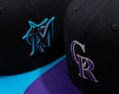 Kappe Nike - Dri-Fit Pro - Colorado Rockies - Black 00A/Court Purple 51L