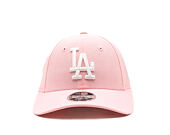Kinder Kappe New Era - MLB Linen 9FORTY M-CROWN - LA Dodgers - Pink Rouge / White